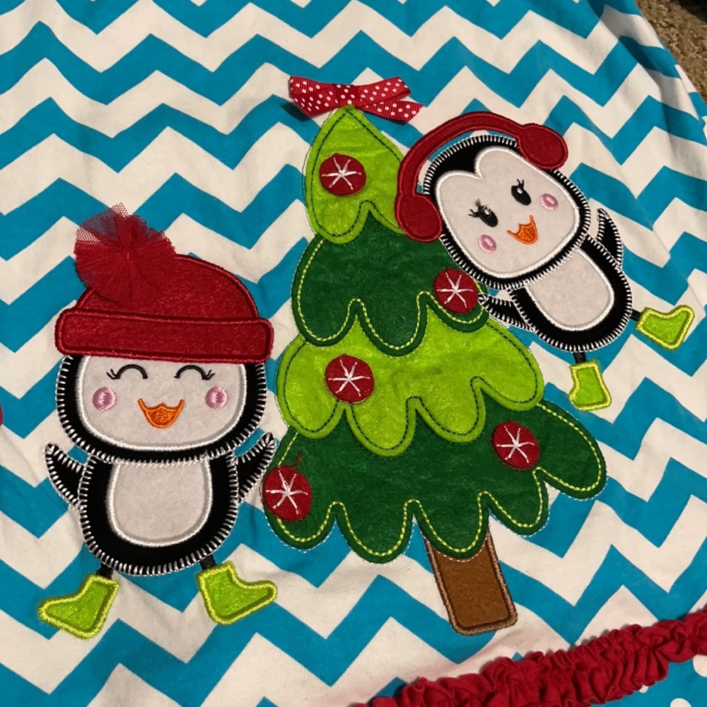 Rare Editions Penguin Christmas Dress - Picture 2 of 4